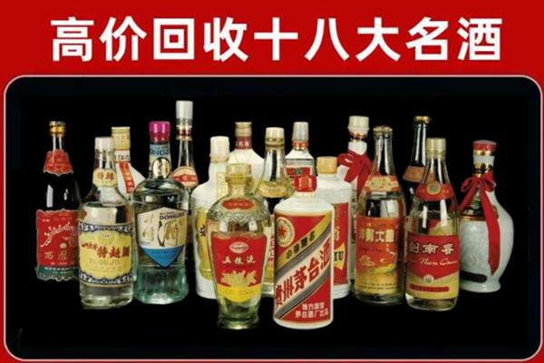 肃北回收铁盖茅台酒